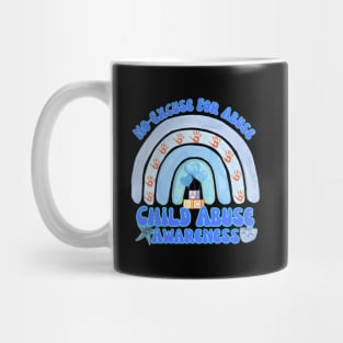 No-Excuse For Abuse Child Abuse Month Mug